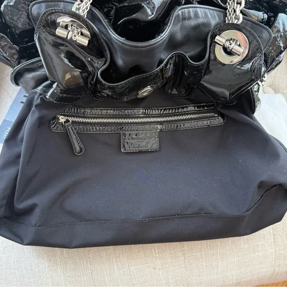 Christian Dior Le Trente Cannage Black Patent Hobo Bag - Like New - Picture 8 of 14